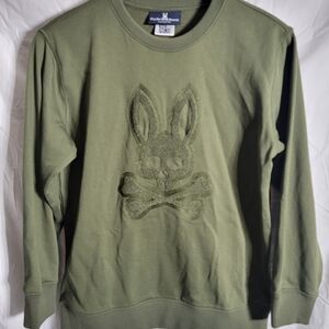 Psycho Bunny Green Crewneck Sweater